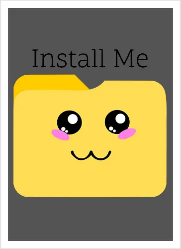 Cute Kawaii Install Me (Süßes Kawaii Installier Mich)