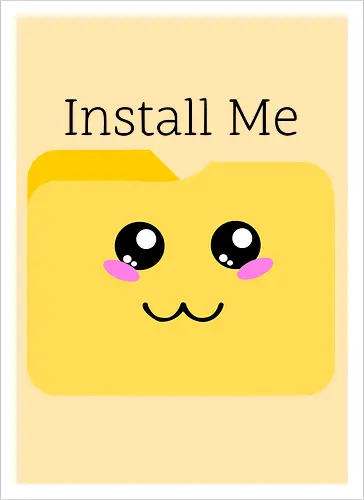 Cute Kawaii Install Me (Süßes Kawaii Installier Mich)