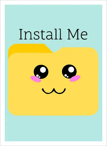 Cute Kawaii Install Me (Süßes Kawaii Installier Mich)
