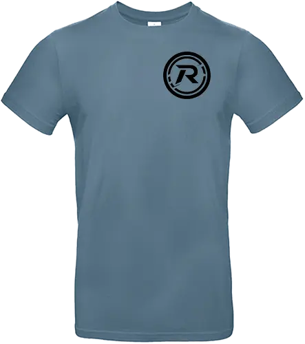 Front Logo black, Back: Katze - Standard T-Shirt