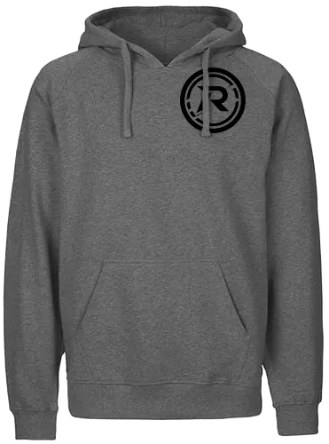 Front Logo black, Back: Katze - Fairtrade Hoodie