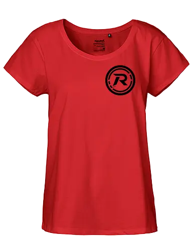Front Logo black, Back: Katze - Fairtrade Girl Shirt