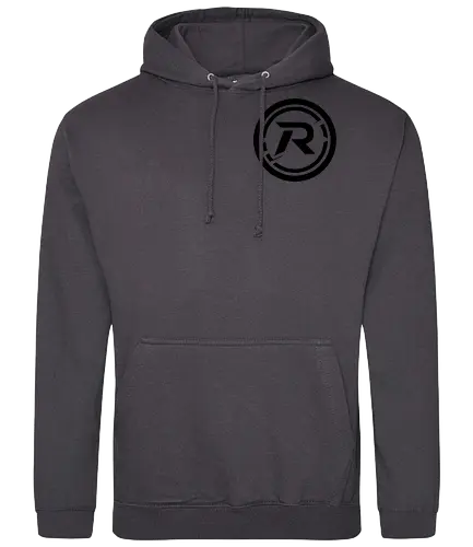 Front Logo black, Back: Katze - Standard Hoodie