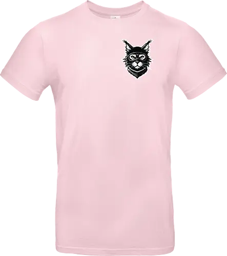Front Katze Pocketdruck, Back Logo schwarz
