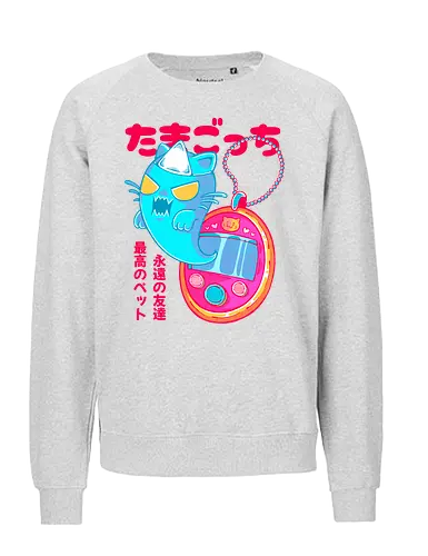 TAMAGOTCHI - tamagotchi, anime, cute, kawaii, pet, virtual pet, joke, retro, japan, japanese - Fairtrade Sweatshirt