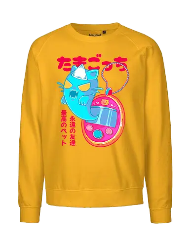 TAMAGOTCHI - tamagotchi, anime, cute, kawaii, pet, virtual pet, joke, retro, japan, japanese - Fairtrade Sweatshirt
