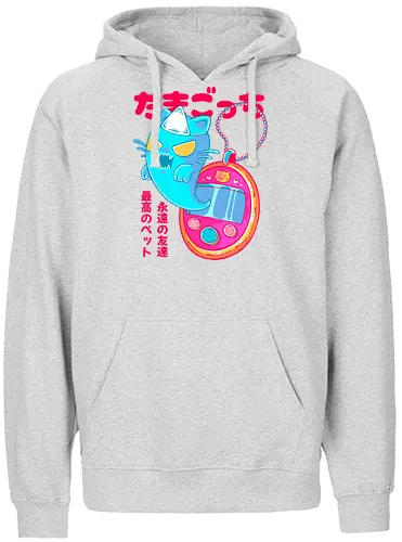 TAMAGOTCHI - tamagotchi, anime, cute, kawaii, pet, virtual pet, joke, retro, japan, japanese - Fairtrade Hoodie