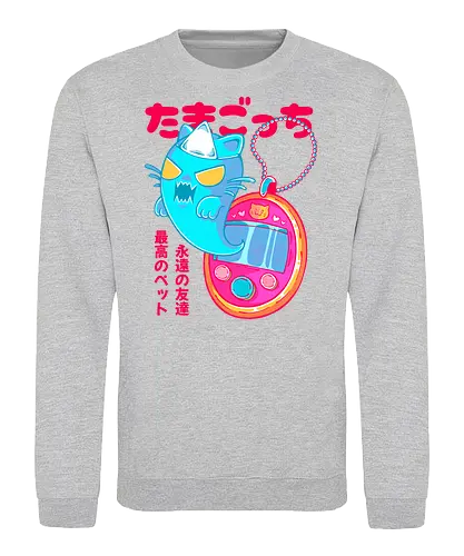TAMAGOTCHI - tamagotchi, anime, cute, kawaii, pet, virtual pet, joke, retro, japan, japanese - Sweatshirt
