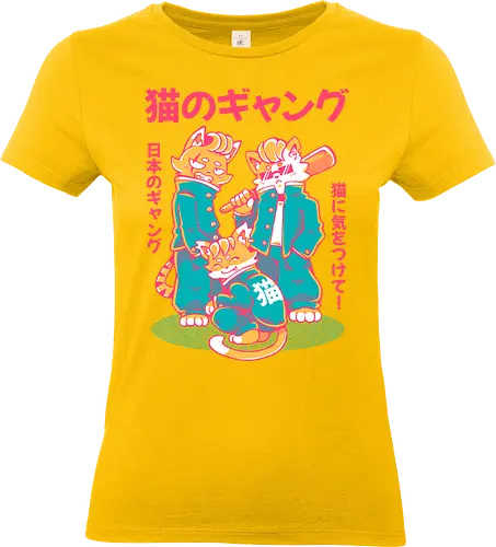 NEKO GANG (variant 1)  - neko, cat, japan, cute, kawaii, school, gang, neko gang - Standard T-Shirt (Women)