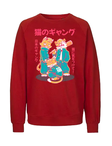 NEKO GANG (variant 1)  - neko, cat, japan, cute, kawaii, school, gang, neko gang - Fairtrade Sweatshirt