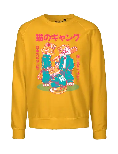 NEKO GANG (variant 1)  - neko, cat, japan, cute, kawaii, school, gang, neko gang - Fairtrade Sweatshirt
