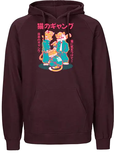 NEKO GANG (variant 1)  - neko, cat, japan, cute, kawaii, school, gang, neko gang - Fairtrade Hoodie