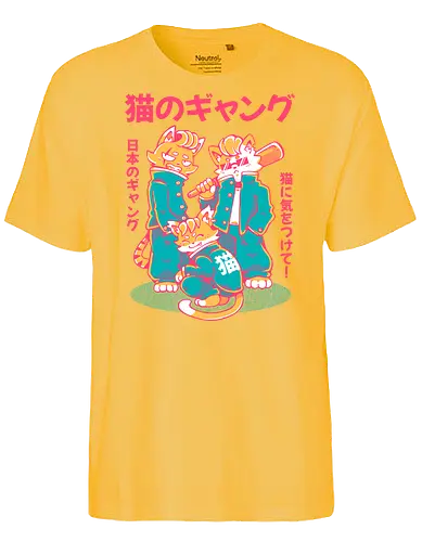 NEKO GANG (variant 1)  - neko, cat, japan, cute, kawaii, school, gang, neko gang - Fairtrade T-Shirt
