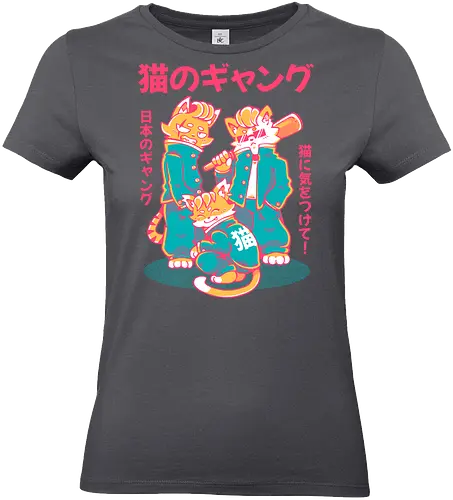 NEKO GANG (variant 1)  - neko, cat, japan, cute, kawaii, school, gang, neko gang - Standard T-Shirt (Women)