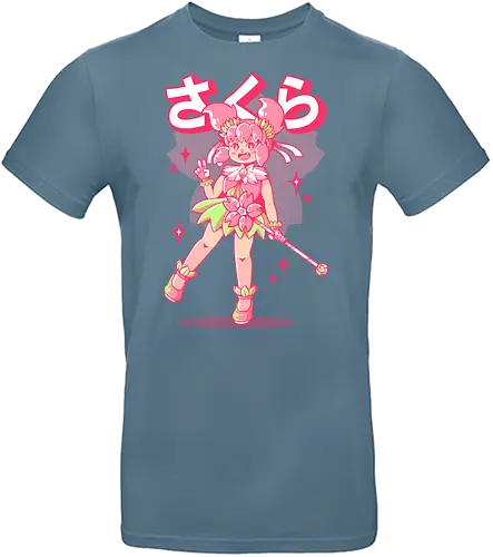 SAKURA MAHOU SHOUJO - sakura, japan japanese, anime, magical girl, mahou shoujo, cute, kawaii - Standard T-Shirt