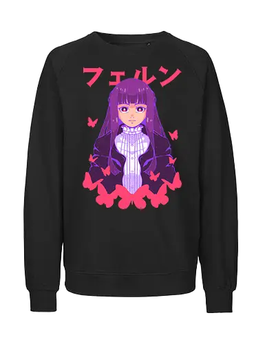 FERN - sousou no frieren, anime, magic, fern, elf, magical girl, anime girl, manga, wizard - Fairtrade Sweatshirt