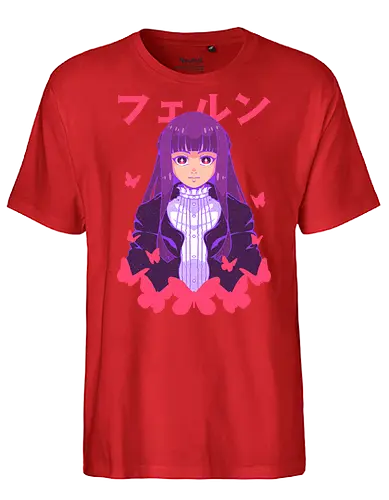 FERN - sousou no frieren, anime, magic, fern, elf, magical girl, anime girl, manga, wizard - Fairtrade T-Shirt