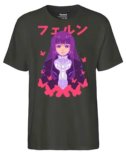 FERN - sousou no frieren, anime, magic, fern, elf, magical girl, anime girl, manga, wizard - Fairtrade T-Shirt