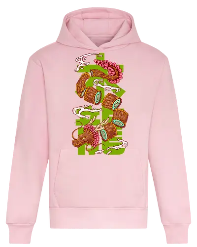 WOOD DRAGON (Spring) - dragon, asian, japanese, wood dragon, fantasy, calendar, new year, happy new year - Heavyweight Hoodie
