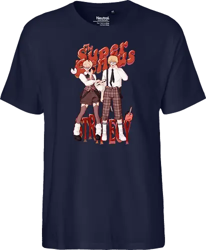 The Super Genius Strategy!! - csm, chainsaw, denji, powy - Fairtrade T-Shirt