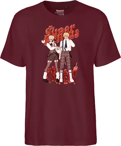 The Super Genius Strategy!! - csm, chainsaw, denji, powy - Fairtrade T-Shirt
