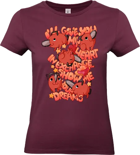 Show Me Your Dreams - csm, chainsaw, denji, pochita - Standard T-Shirt (Women)