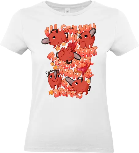 Show Me Your Dreams - csm, chainsaw, denji, pochita - Standard T-Shirt (Women)