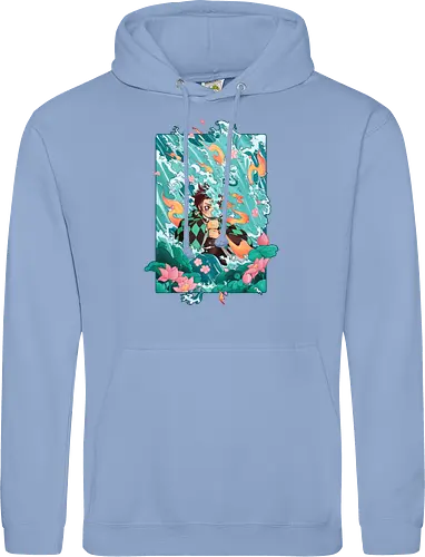 Water and Sun - tanjiro, kamado, Slayer - Standard Hoodie
