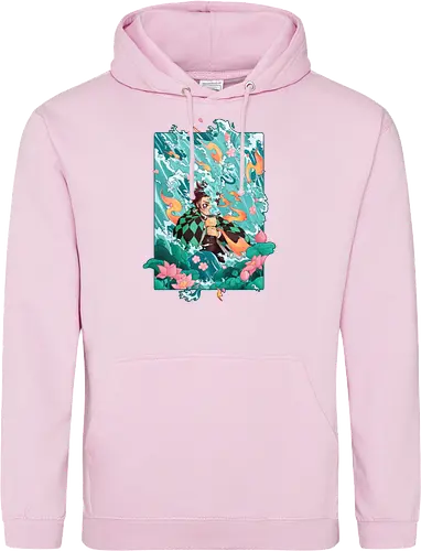 Water and Sun - tanjiro, kamado, Slayer - Standard Hoodie