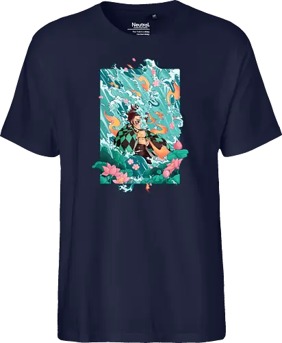 Water and Sun - tanjiro, kamado, Slayer - Fairtrade T-Shirt