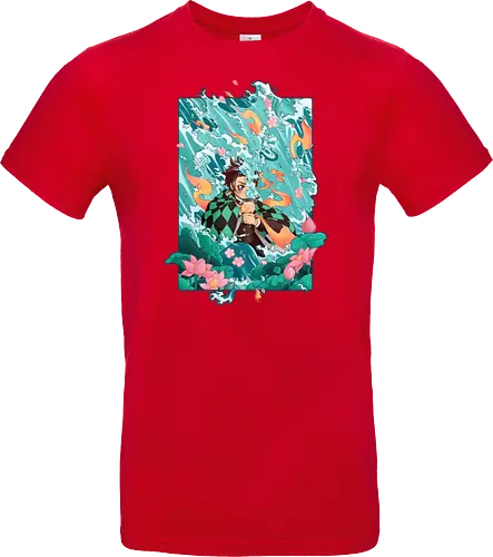 Water and Sun - tanjiro, kamado, Slayer - Standard T-Shirt