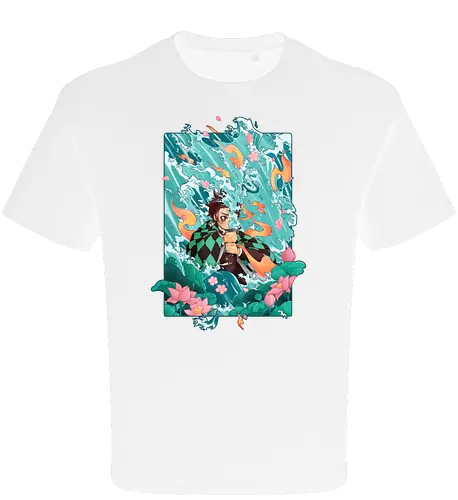 Water and Sun - tanjiro, kamado, Slayer - Oversize T-Shirt