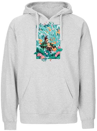Water and Sun - tanjiro, kamado, Slayer - Fairtrade Hoodie