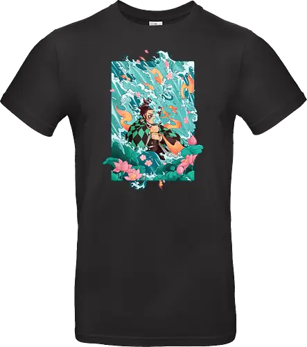 Water and Sun - tanjiro, kamado, Slayer - Standard T-Shirt
