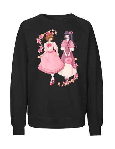 Girls Date - sakura, ccs, cardcaptor, tomoyo, cute - Fairtrade Sweatshirt