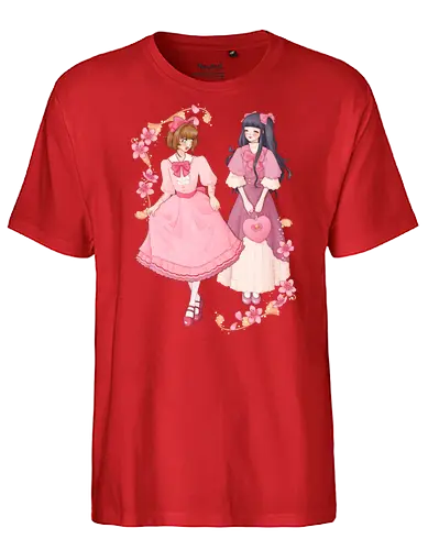 Girls Date - sakura, ccs, cardcaptor, tomoyo, cute - Fairtrade T-Shirt