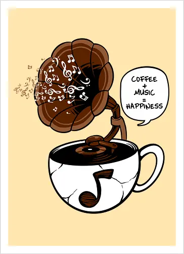 coffee and music