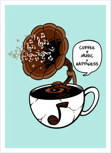 coffee and music