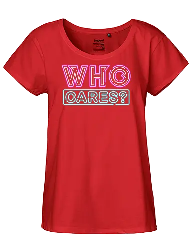 who cares - textart, typography, calligraphy, cool, font, chill, relax, graffiti, easy, bro, care - Fairtrade Girl Shirt