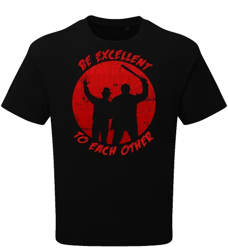 Be excellent to each other horror edition - Jason Voorhees, Freddy Krueger, horror, halloween, funny, bill and ted, movie, pop culture, 80s - Oversize T-Shirt