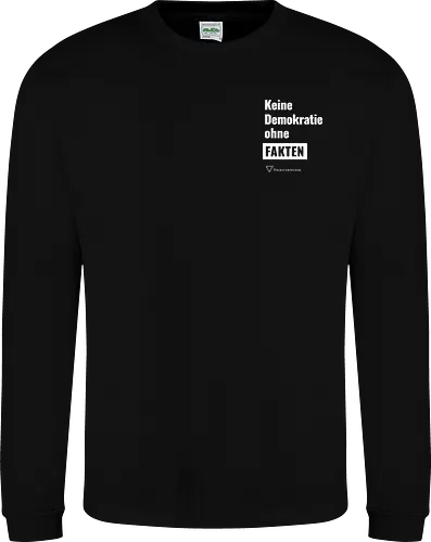 Demokratie - weiß - Pocket - Sweatshirt