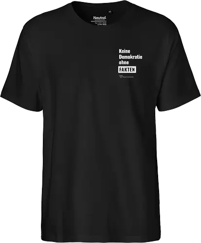 Demokratie - weiß - Pocket - Fairtrade T-Shirt