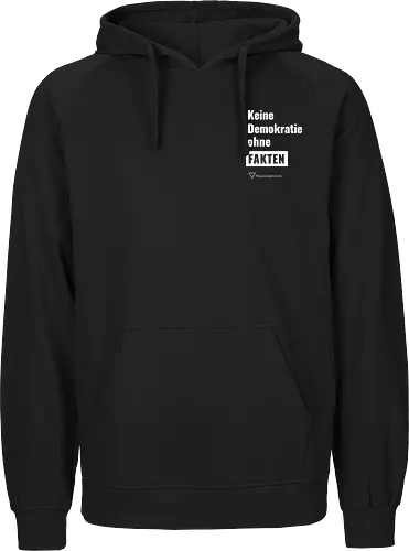 Demokratie - weiß - Pocket - Fairtrade Hoodie