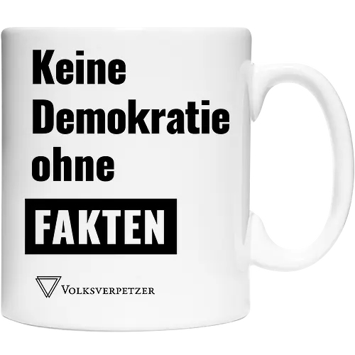 Demokratie - schwarz - Pocket - Cup