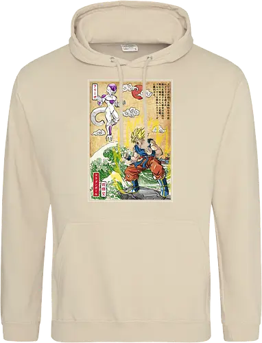 Battle on planet Namek woodblock