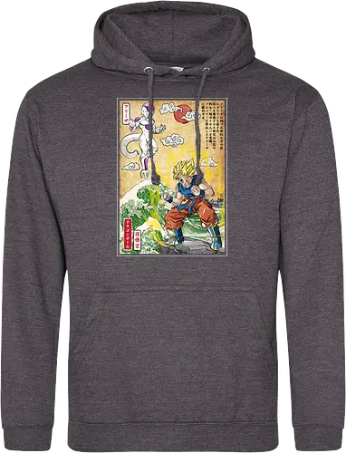 Battle on planet Namek woodblock