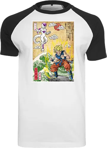 Battle on planet Namek woodblock