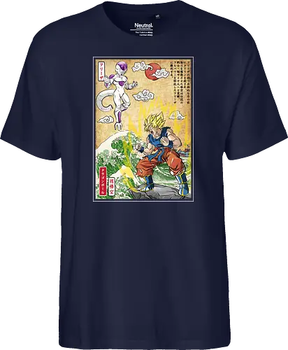 Battle on planet Namek woodblock