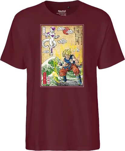 Battle on planet Namek woodblock