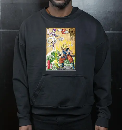 Battle on planet Namek woodblock